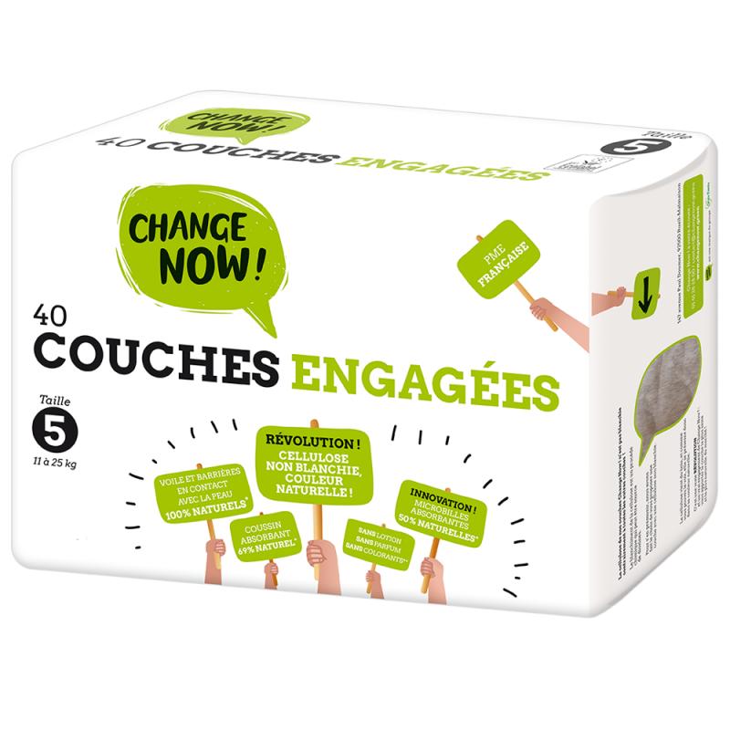 Couches engagées - Taille 5 - CHANGE NOW !